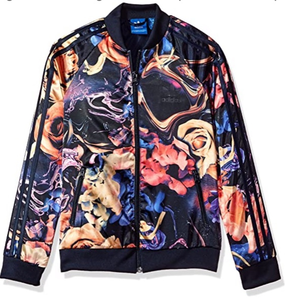 Adidas Floral Jacket ✧RARE✧ Size S